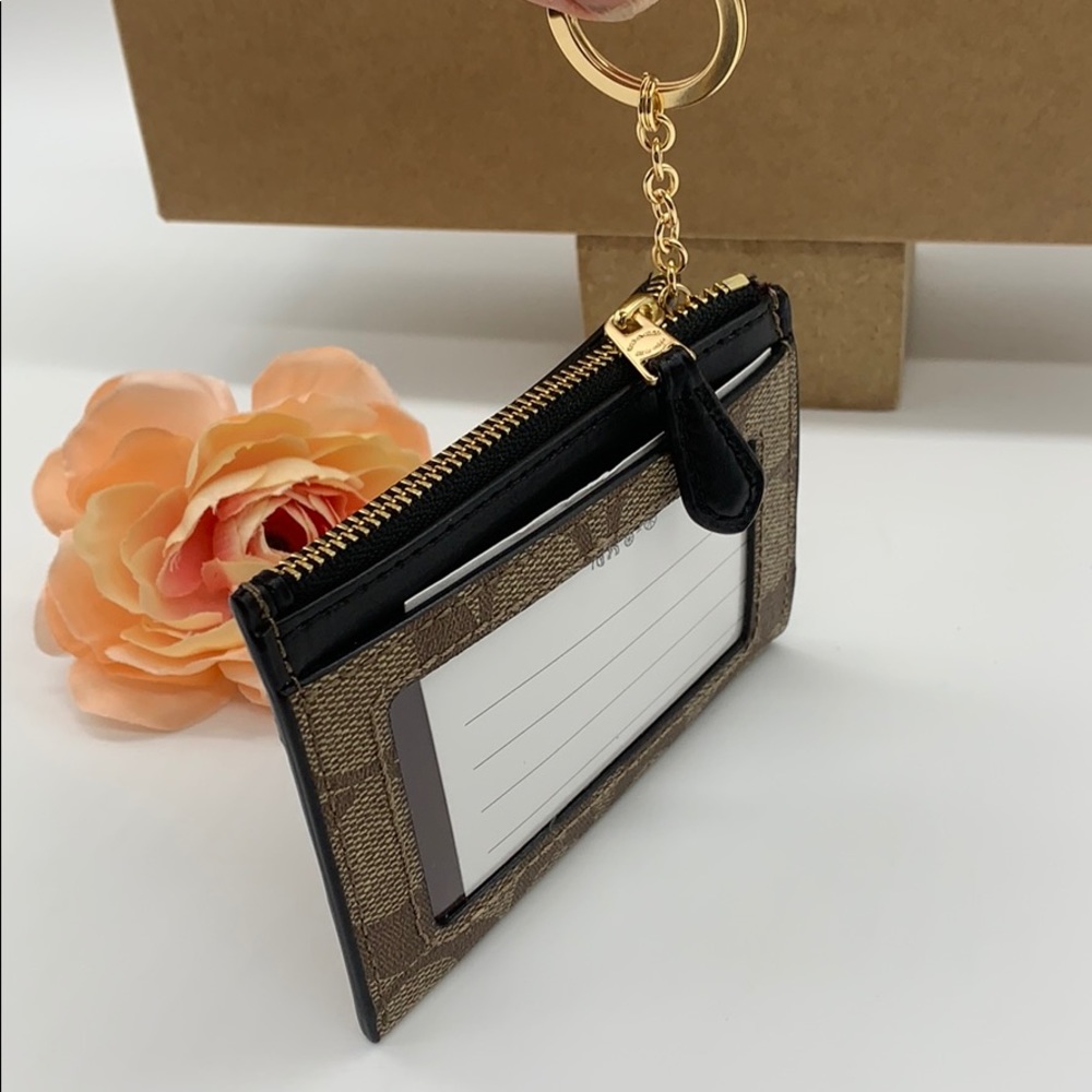 Mini Skinny Id Case In Signature Canvas - Picture 14 of 16
